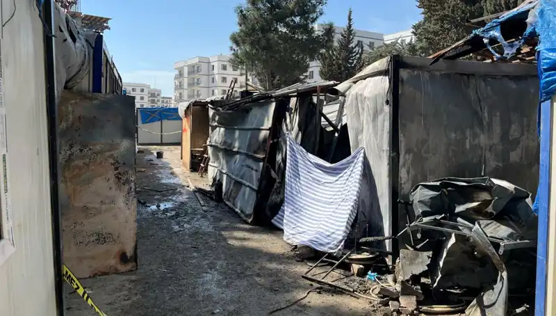 İşçilerin Kaldığı Konteynerde Korkutan Yangın: Son Durum ve Güvenlik Önlemleri