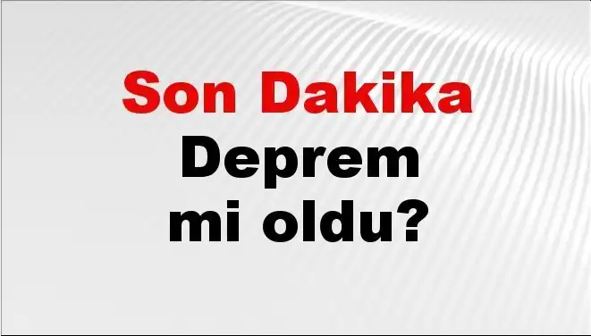Balıkesir'de Son Dakika Deprem: Kandilli ve AFAD Bilgileri