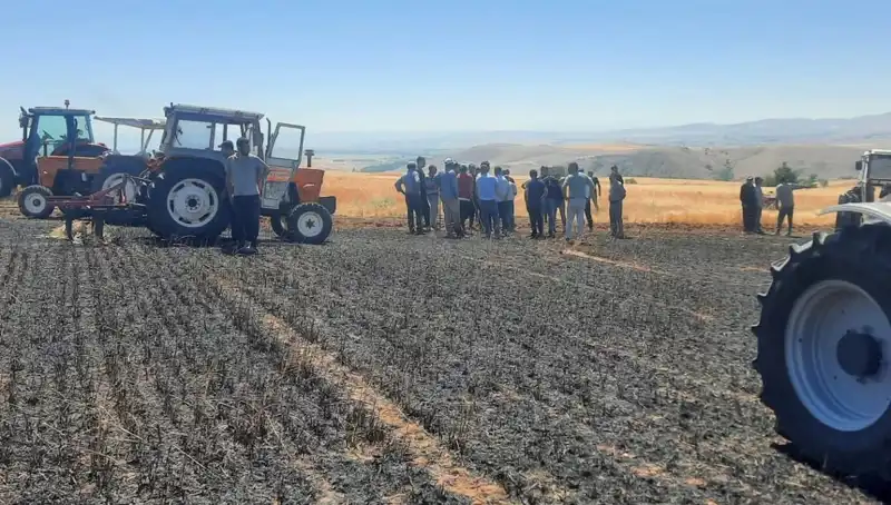 Yozgat'ta Korkunç Yangın: 100 Dönüm Tarım Alanı Küller İçinde